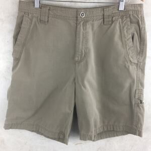 Columbia OMNI-SHIELD Greenish Tan Hiking Shorts  Men's Size 34